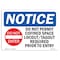 Signmission OSHA Sign, Non Permit Confined Space Lockout With, 10in X 7in Rigid Plastic, 10" W, 7" H, Landscape OS-NS-P-710-L-15054 - alternate 1